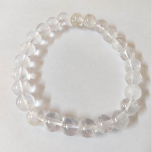 Natural Quartz Sphatik Crystal Bracelet for peace of mind