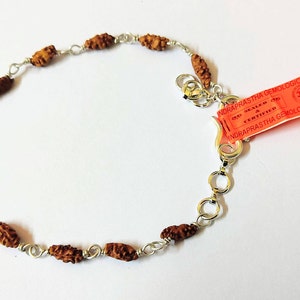 Java Origin One Mukhi Rudraksha Bracelet: Pure Silver, Lab Certified