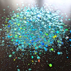 Paillettes holographiques aux couleurs changeantes sirène / Mélange de grosses paillettes / Paillettes pour gobelet / Paillettes pour nail art