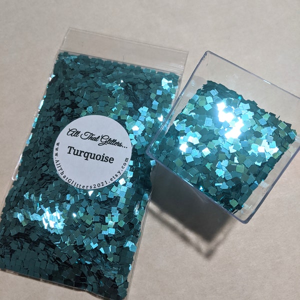 Turquoise Glitter Etsy