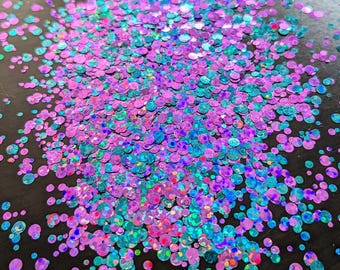 Vegas Lights / Phantom Laser Glitter / Chunky Glitter Mix / Becher Glitter / Nail Art Glitter / Festival Make-up