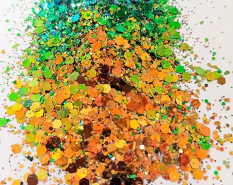 Herbstlicher Glitter Mix / Farbwechsel Glitter Mix / Becher Glitzer / Nail Art Glitter / Festival Glitzer