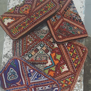 Indian vintage banjara Boho Bag, women’s Vintage clutch, hand embroidered fabric clutch,Authentic Banjara Clutch bag