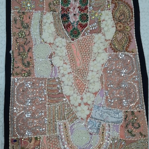 Vintage Handmade wall decor,Bohemian home decor Wall hanging,patchwork tapestry,Vintage wall decor runner wall pieces