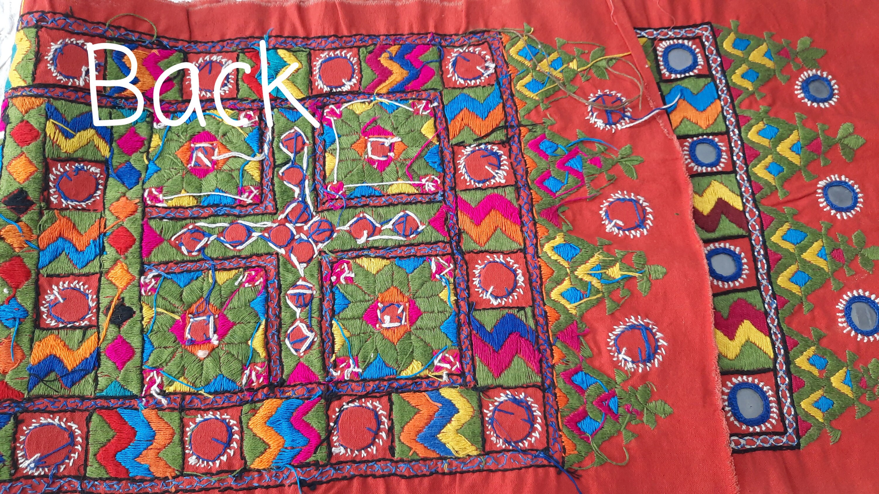 Vintage & Rare Pakistan Hand Embroidered Soof/suzani Table Cloth