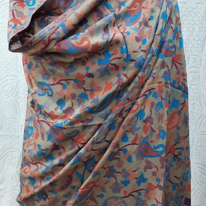 Kani Weave Striped Silk Pashmina Shawl,hand embroidered, Handwoven shawl, Pure Silk Pashmina shawl Scarf,Wedding shawl, Xmas gift