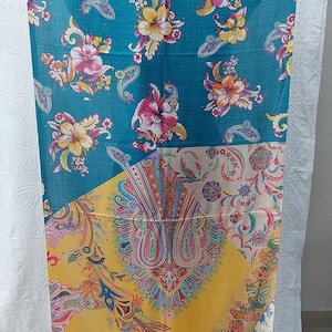 Rare & Exclusive Pure Silk Printed shawl Wrap,Silk Scarf, Handwoven, Silk Shawl, Long Silk Scarf, Women Silk Scarf,Easter gift