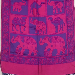 Designer Semi Pashmina Schal, Jamawar Modal Seidenschal, Handgewebter Paisley Seidenschal, Damen Seidenschal, Geschenk zum Valentinstag,