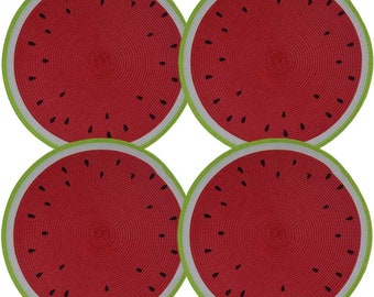 Round Fruit placemat 11.8 inch'11.8 inch,Random Color 