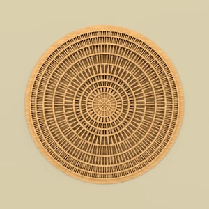 Magic Line - Multilayer Mandala Digital file for Laser cut | 3D Multilayer wooden wall art | Wall Decor ai, dxf, eps, svg, digital download