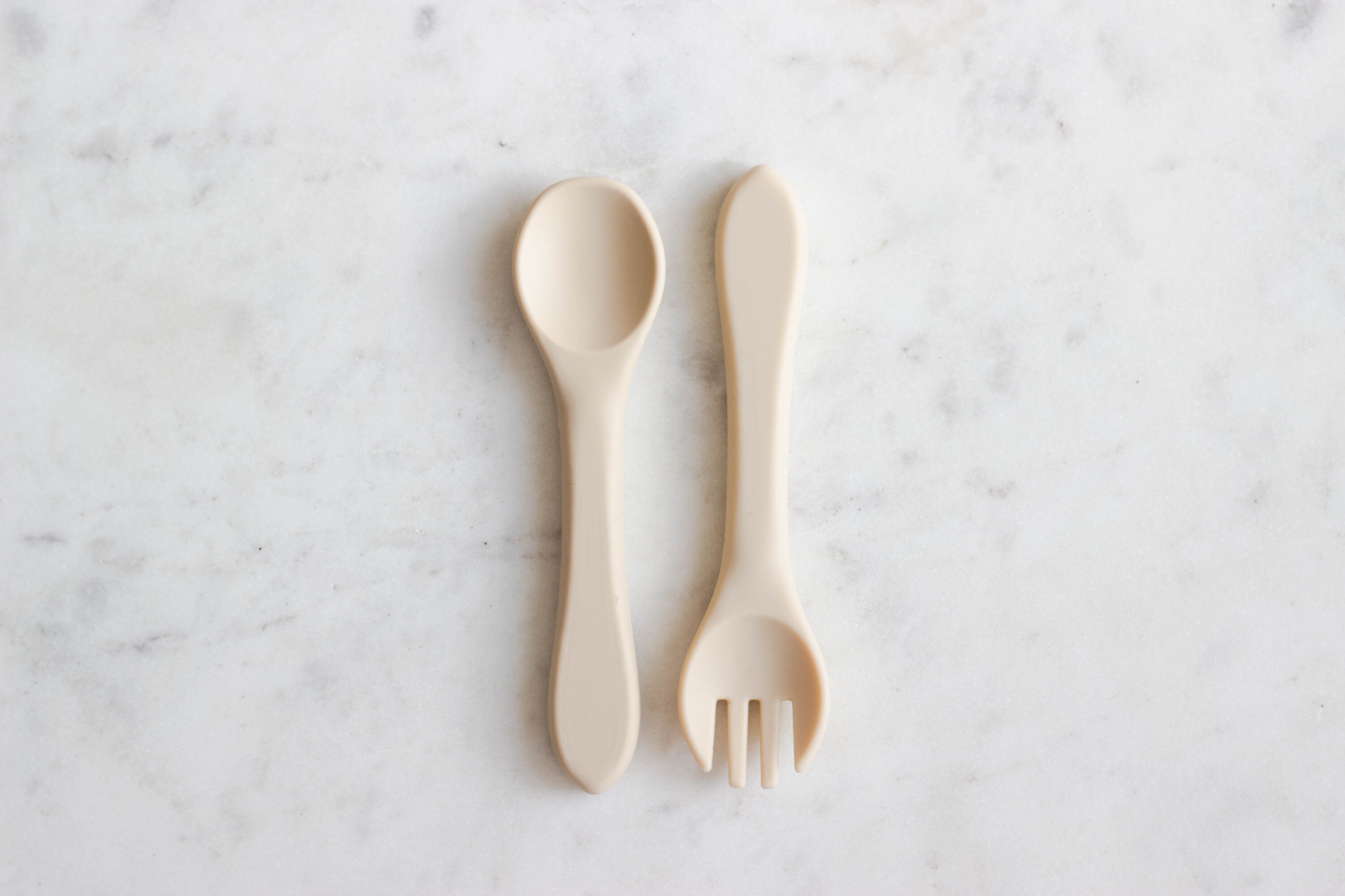 Set of Spoon Utensils and Silicone Fork Etsy