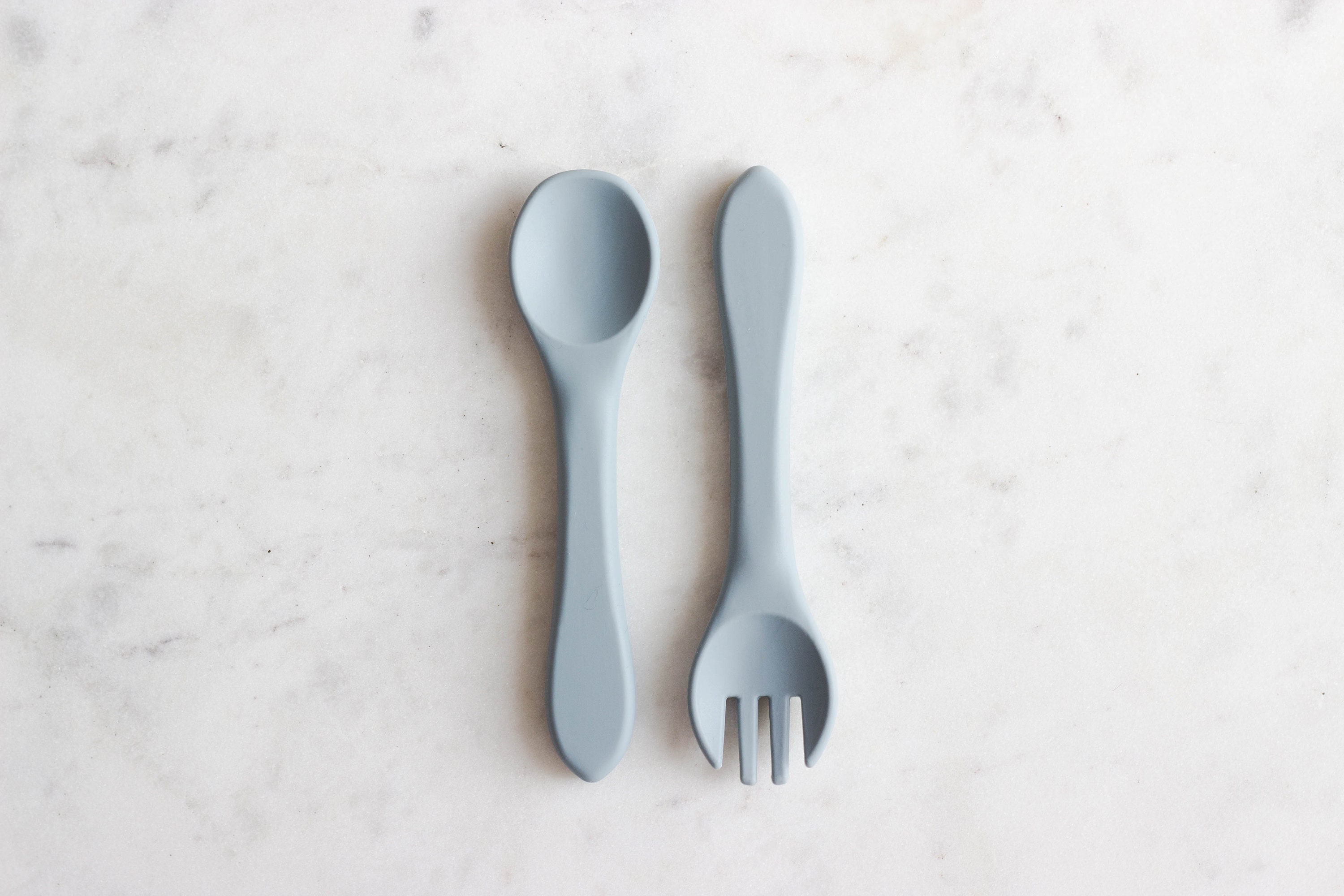 Set of Spoon Utensils and Silicone Fork Etsy