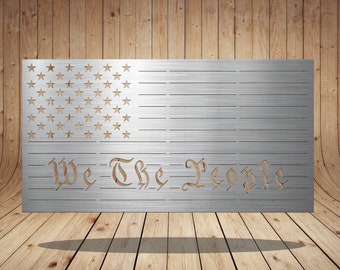 We The People American Flag DXF-SVG