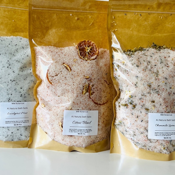 Wholesale 5 Pound Bath Salt Bags/Bulk Bath Salts/Wholesale Bath Salts/Botanical Bath Salt/Wholesale Bath Soak/Wholesale Botanical Bath salts