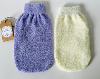 Exfoliating Bath Mitt/Natural Exfoliate Skin Care/Natural Skin Care with Exfoliating Mitt/Lemon Bath Sponges/Pineapple  Bath Sponge