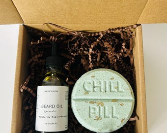 Spa Gift Set for Men|Natural Relaxation Care Package|Spa Set Gift for Him, Birthday Gift Box for Men|Wellness Box for Men|Gift for Dad