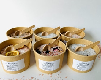 Sales de baño naturales/Regalo de spa/Sales de baño relajantes/Sales de baño botánicas/Sales de baño de lujo, relajación, desintoxicación, detalles para el baño