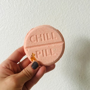 Chill Pill Shower Steamers/Stress Relief Spa Gift/Self Care Gift for her/Spa Gift for Woman/Calming Shower Steamers/Relaxation Spa Gift/Gift Sweet Orange