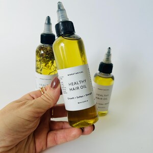 Herbal Hair Oil/Rosemary Hair Oil/Soften,Strength Hair Oil/Growth Hair Oil/Natural Hair Growth Oil with Rosemary , Clove and Castor Oil 4 oz