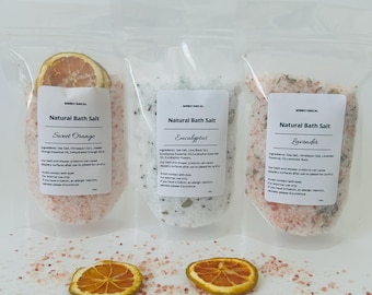 Natural Bath Salts|Spa Gift for Her|Gift for her|Gift for Women/Bath Salt Soak/Relaxing Salts/Botanical Bath Salt/bath salt gift 250g