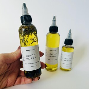 Herbal Hair Oil/Rosemary Hair Oil/Soften,Strength Hair Oil/Growth Hair Oil/Natural Hair Growth Oil with Rosemary , Clove and Castor Oil image 6
