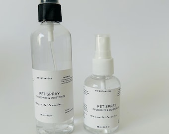 Natural Pet Spray –Moisturize & Deodorize/Pet Spray,Deodorizing Spray for Dogs,Grooming Spray, Per Spray,Pet Freshening Spray,Pet Odor Spray