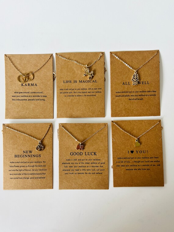 Woman Necklacesnecklaces With Meanings/bridal Shower Favors Etsy