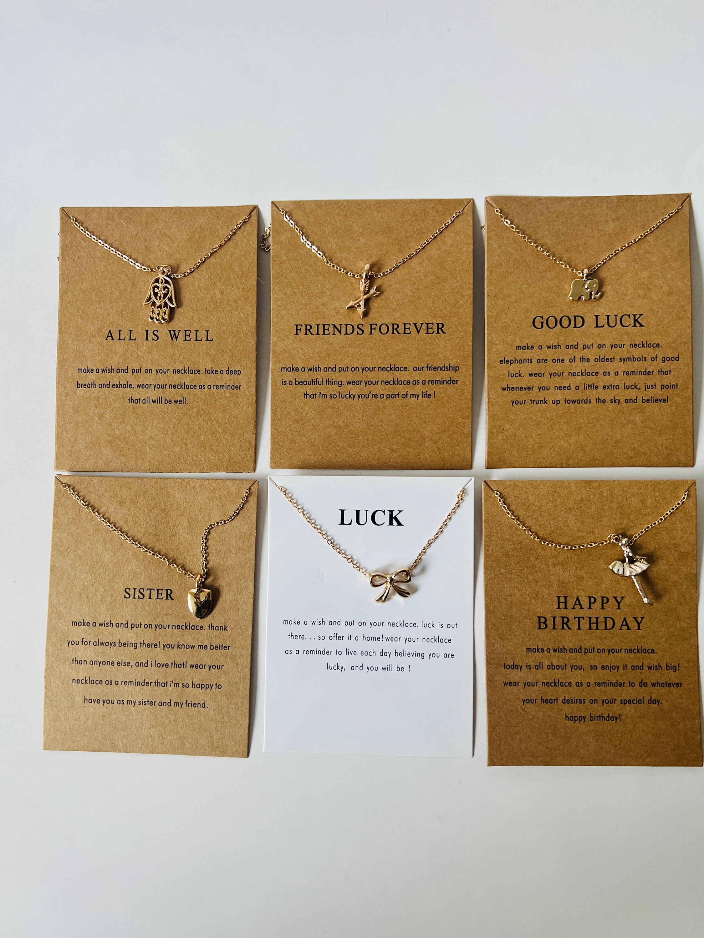 Buy Good Luck Pendant Jewelry Women/necklace With Meaning/ Friend Online in  India - Etsy