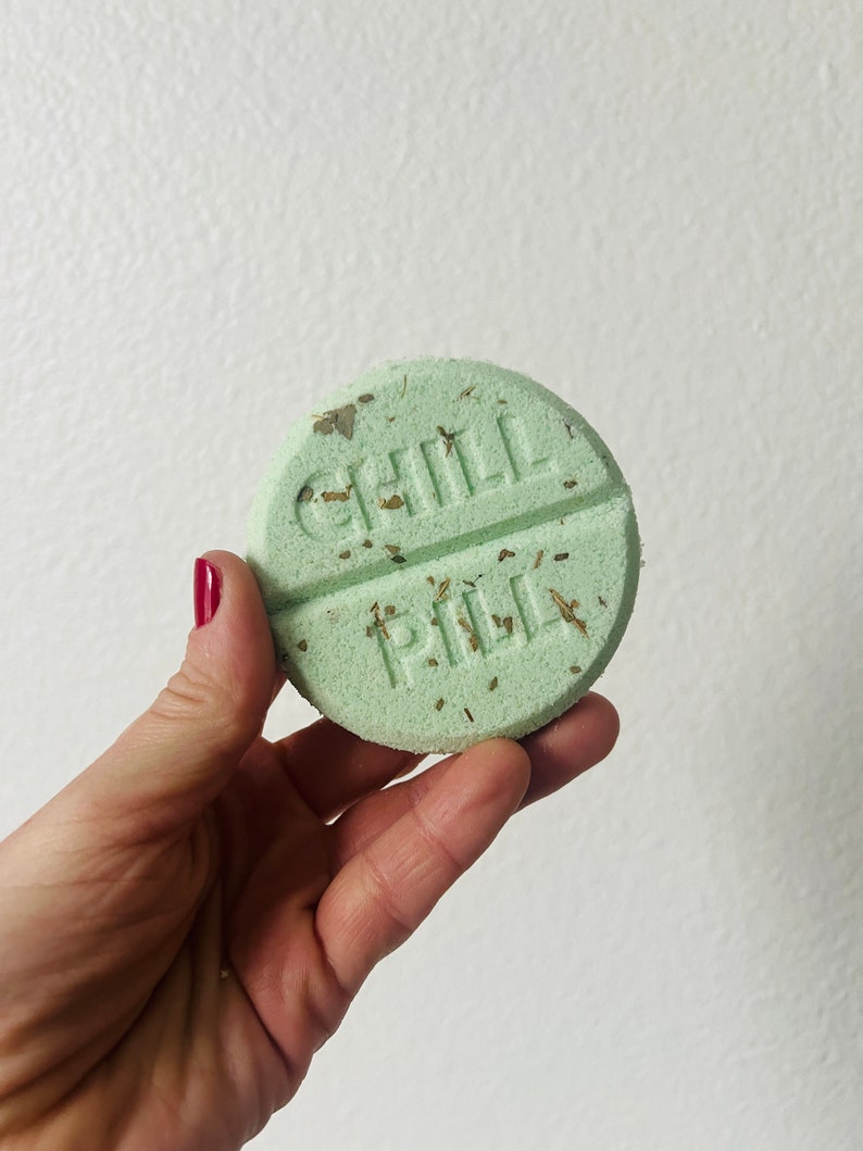 Chill Pill Shower Steamers/Stress Relief Spa Gift/Self Care Gift for her/Spa Gift for Woman/Calming Shower Steamers/Relaxation Spa Gift/Gift Eucalyptus