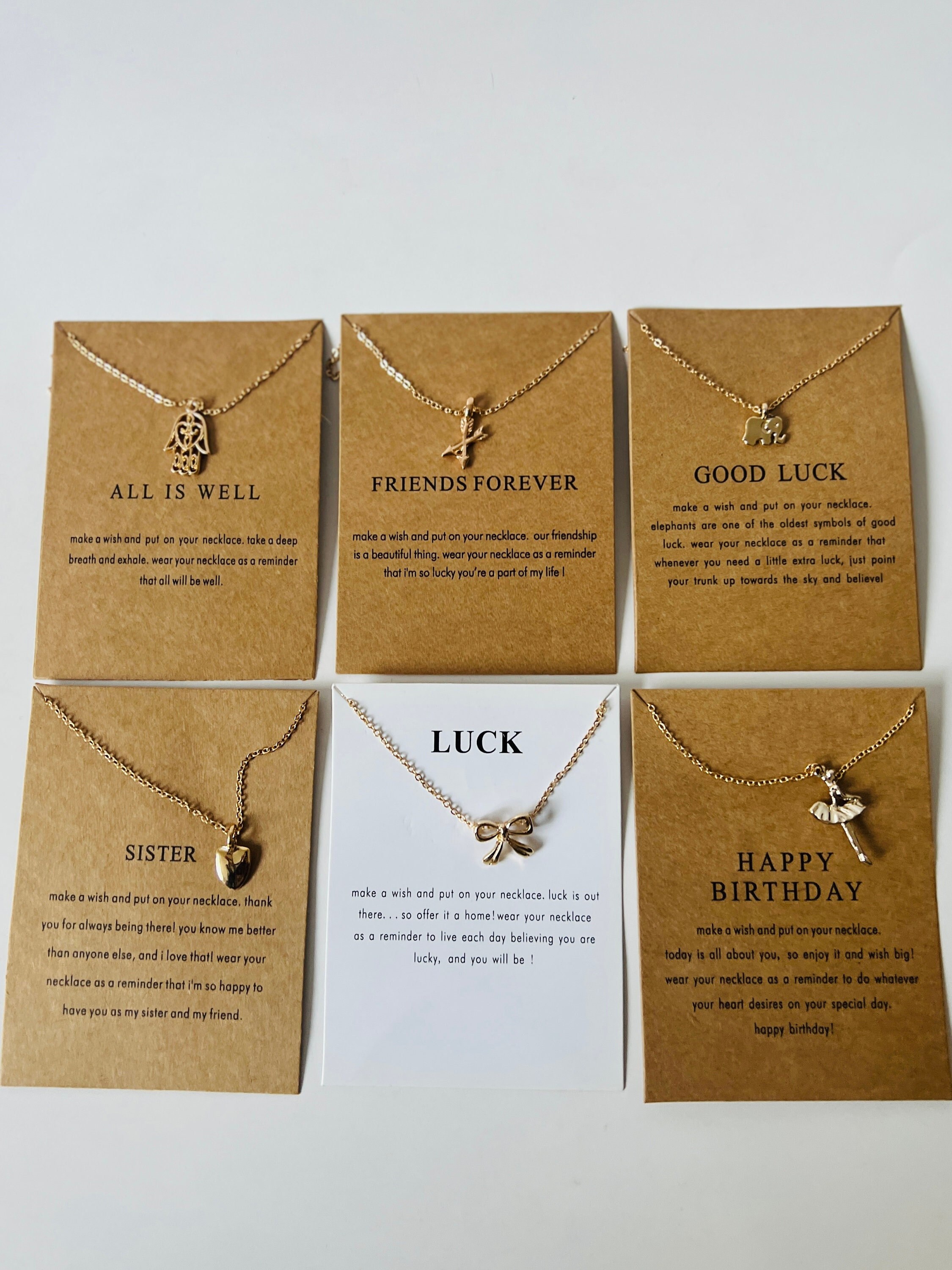 Good Luck Pendant Jewelry Women/necklace With Meaning/ Friend - Etsy