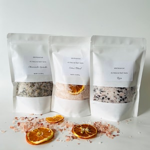 Natural Bath Salts|Natural Bath Soaks/Floral Bath Salts/Bath Salt Gift/Gift For Her/ Gift Bath Salt/Birthday Gift/Spa Gift/Bath Salt