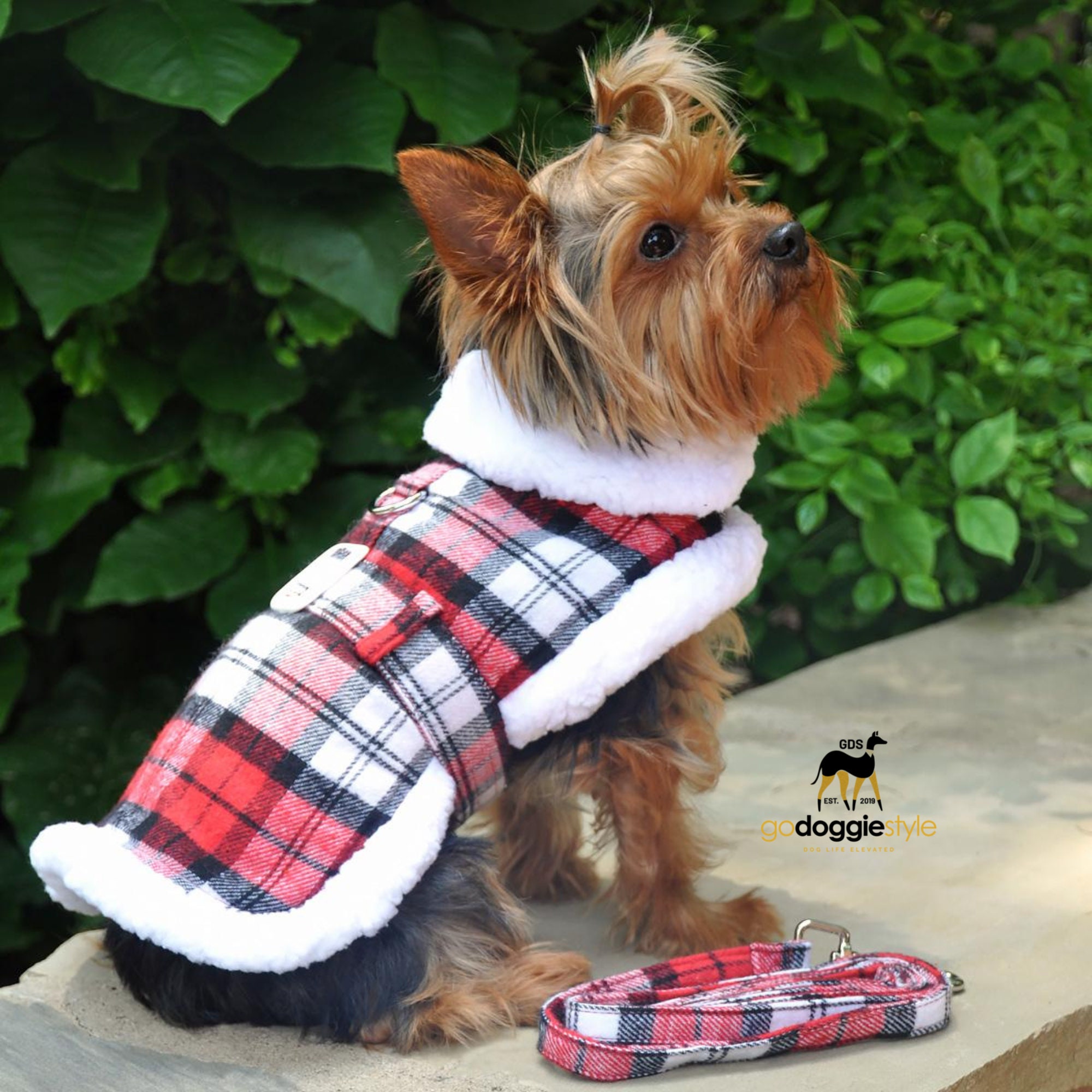 Savlot Winter Dog Coat Pet Clothes Warm Cotton Dog Coat Harness