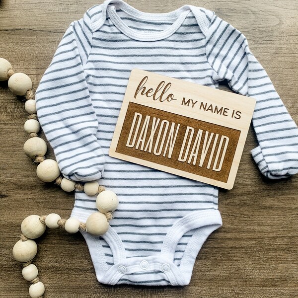 Baby Name Plaque Etsy