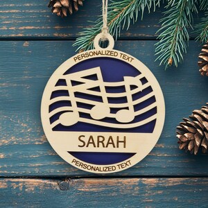 Music Ornament Personalized – Gift for Music Teacher, Student, or Band Director - Custom Christmas Décor