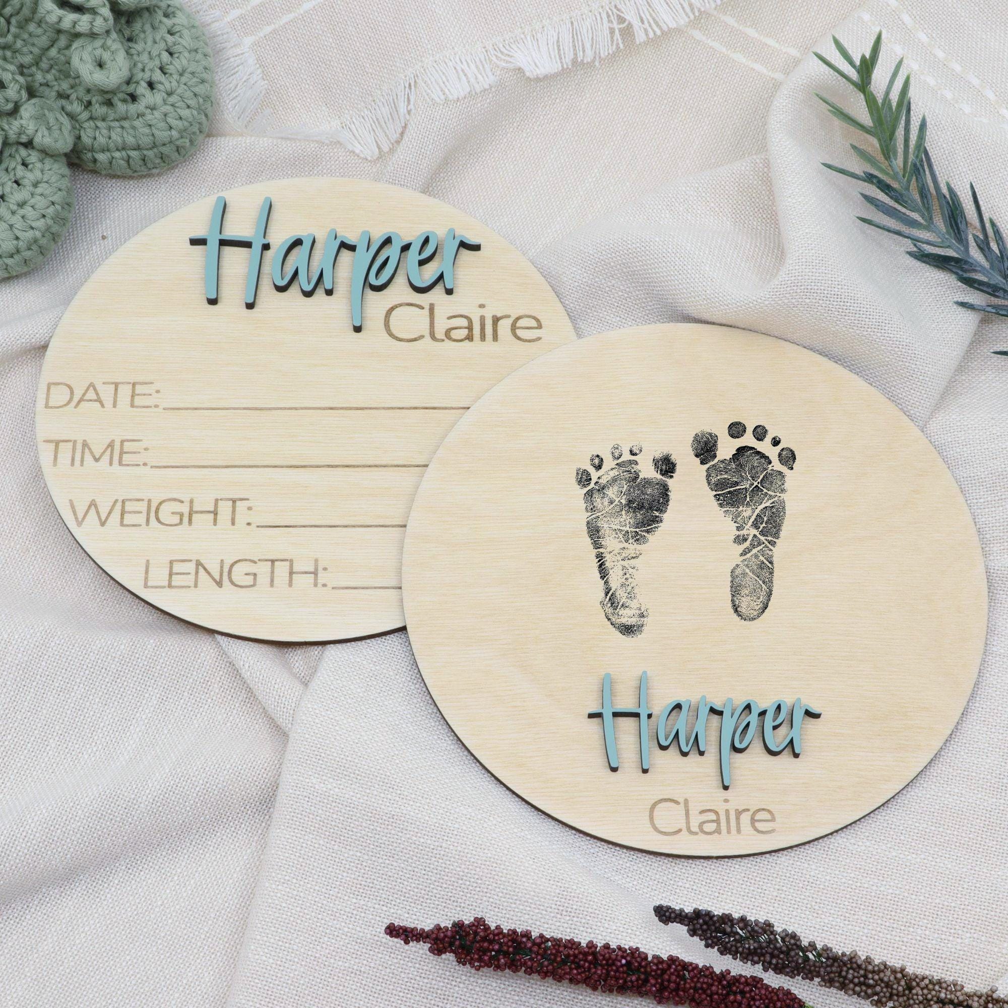 Personalized Baby Announcement Sign | Birth Stat Sign | Newborn ...