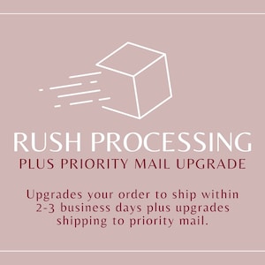 Rush My Order Upgrade