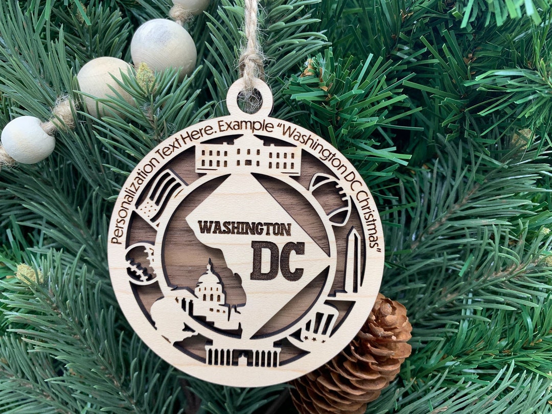 Washington DC Ornament With Personalization, Choose Any State ...