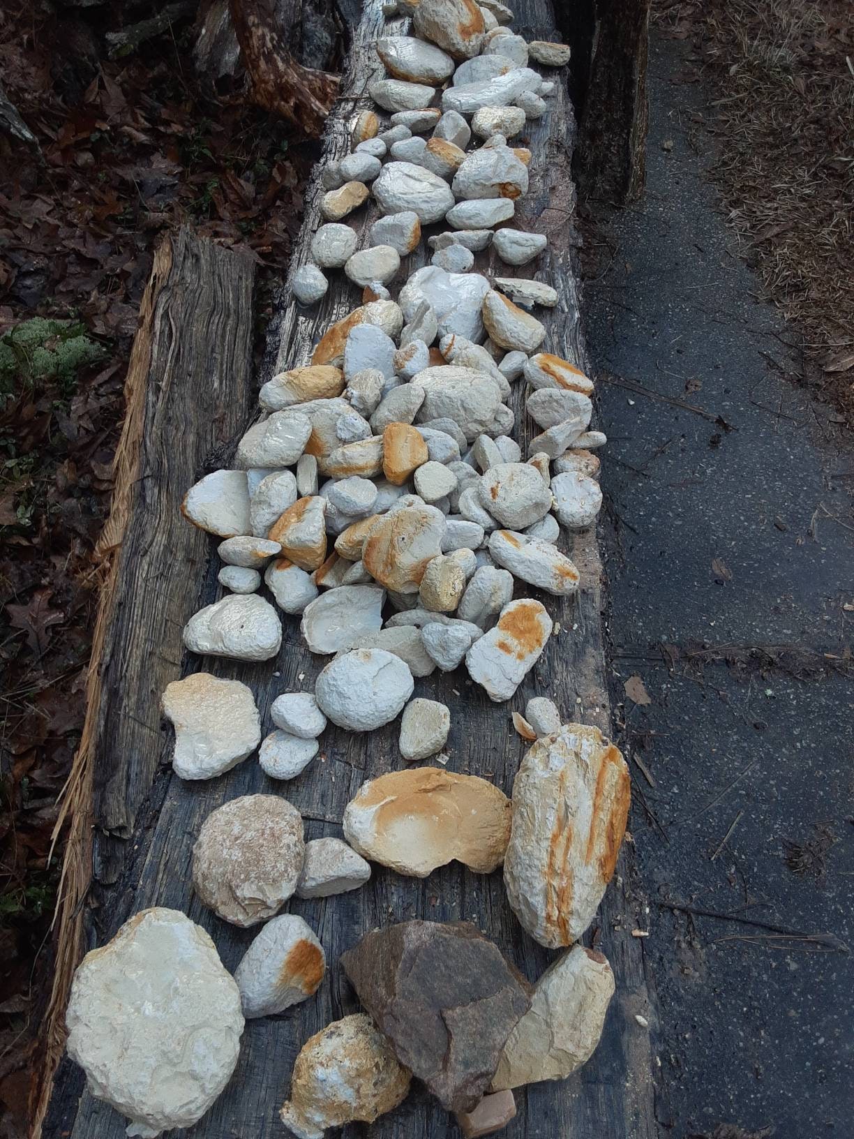 Natural Kaolin Clay gathered for you from stream beds by a one eyed Army Veteran whilst wandering around in South Carolina