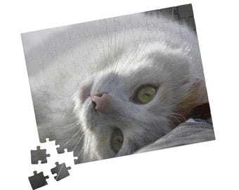 Cat Puzzle, Jigsaw Puzzle, Brain Teaser Game, Cute Kitten Design, Fun Family Activity, Cat Lover Gift, Relaxation Toy