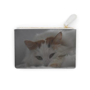 Cat Lover Mini Clutch Bag | Cute Cat Themed Organizer for Daily Use, Travel, Gifts, Pet Lovers, Stylish Accessories