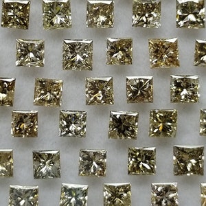 Princess Cut Champagne Brown Diamond: 0.25 ct Natural Loose Stone