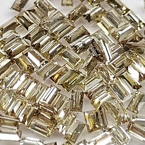 2x1mm Champagne Brown Baguette Diamond Melee: Natural Loose Diamonds