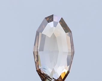 0,46 ct ovale diamant in champagnebruine kleur: natuurlijke losse steen (7,3 x 4,0 mm)