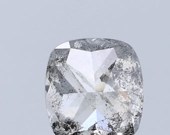 1,49 ct kussenvormige zout-en-peper diamant: 6,5 x 6,0 mm natuurlijke losse diamant