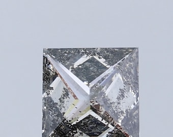 1,20 ct Princess Salt and Pepper losse diamant: Natuurlijke diamant 5,6 mm