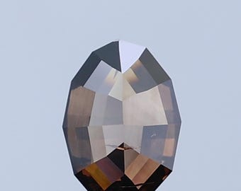 0,83 ct ovale diamant in cognacbruine kleur: natuurlijke losse steen (6,9 x 4,8 mm)