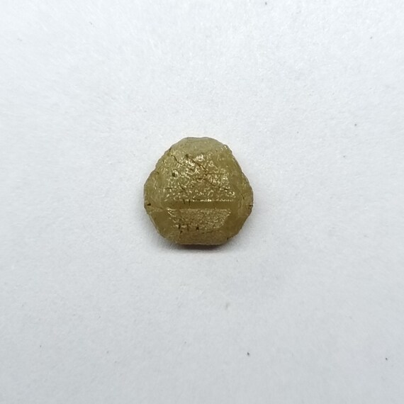 1.56Ct Natural Yellow Hexagon Raw Diamond: 7x7mm Untreated Diamond