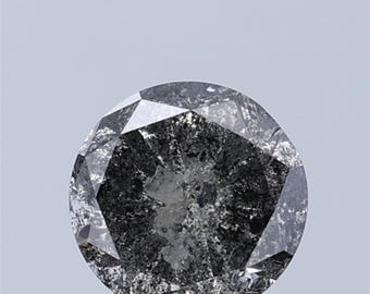 Ronde zout-en-peperdiamant van 1,47 karaat: 7 mm natuurlijke losse edelsteen