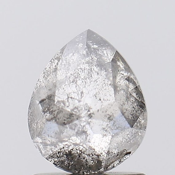 Pear Salt and Pepper Diamond: Natural Loose Stone