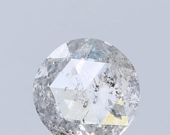 0,86 ct ronde roosgeslepen zout-en-peperdiamant, natuurlijke losse diamant (6,5 mm)